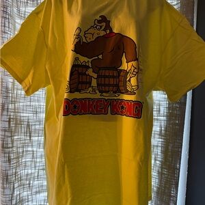 Bright Yellow Short Sleeve Tee with Graphic Design